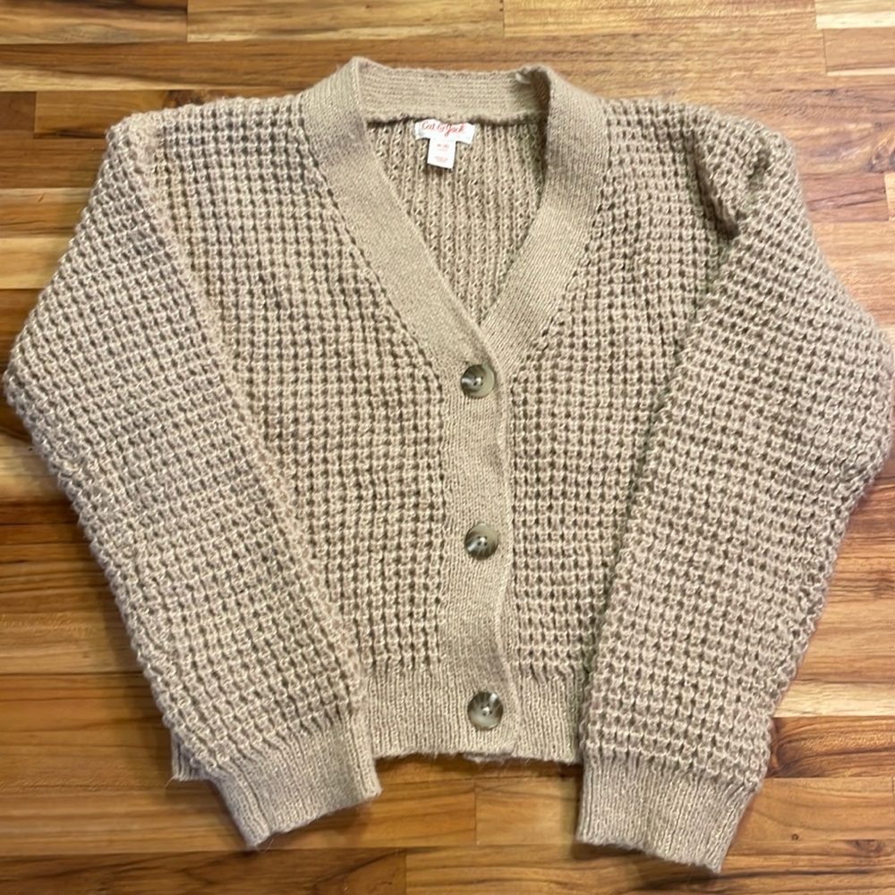 Kids 3 button v neck sweater